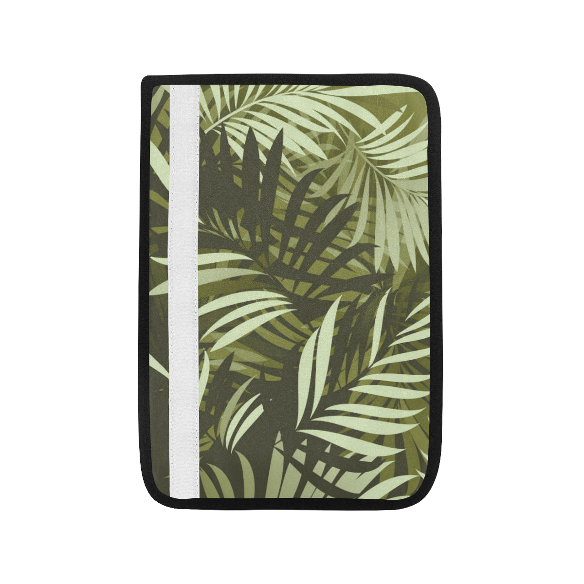 Palm Leaves Pattern Print Design PL05 Car Seat Belt Cover