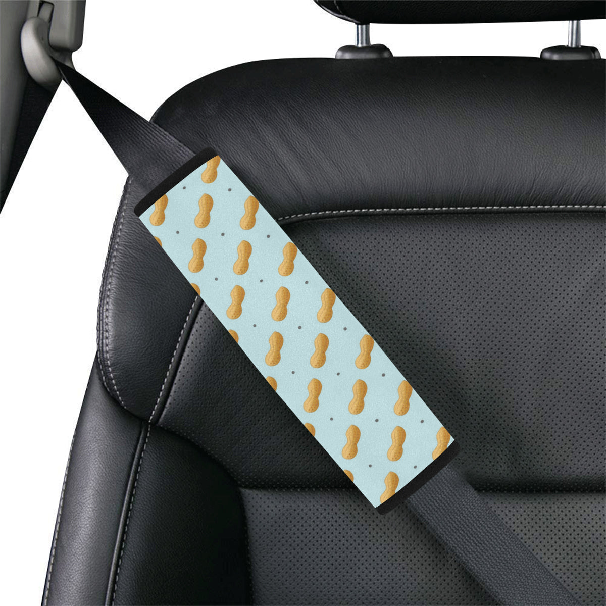 Peanut Pattern Print Design A03 Car Seat Belt Cover
