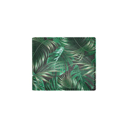 Tropical Flower Pattern Print Design TF012 Men's ID Card Wallet