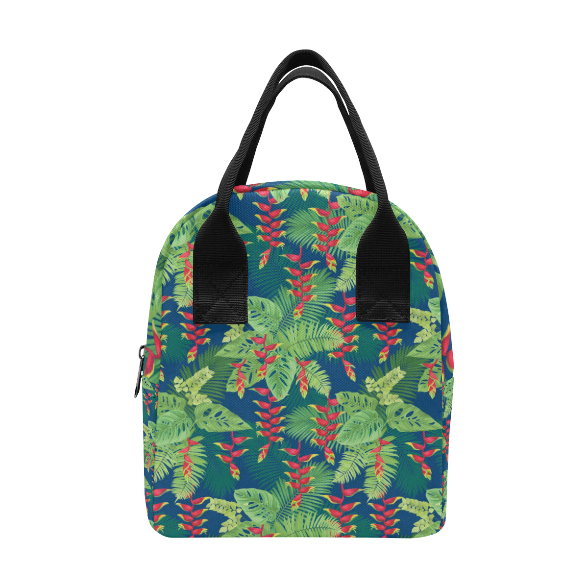 Heliconia Pattern Print Design HL08 Insulated Lunch Bag