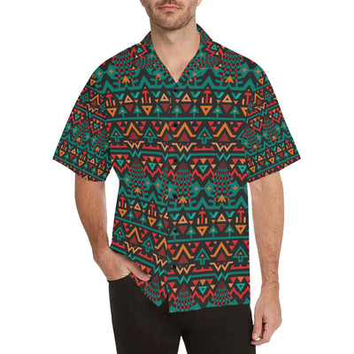 Aztec Pattern Print Design 04 Men's Hawaiian Shirt