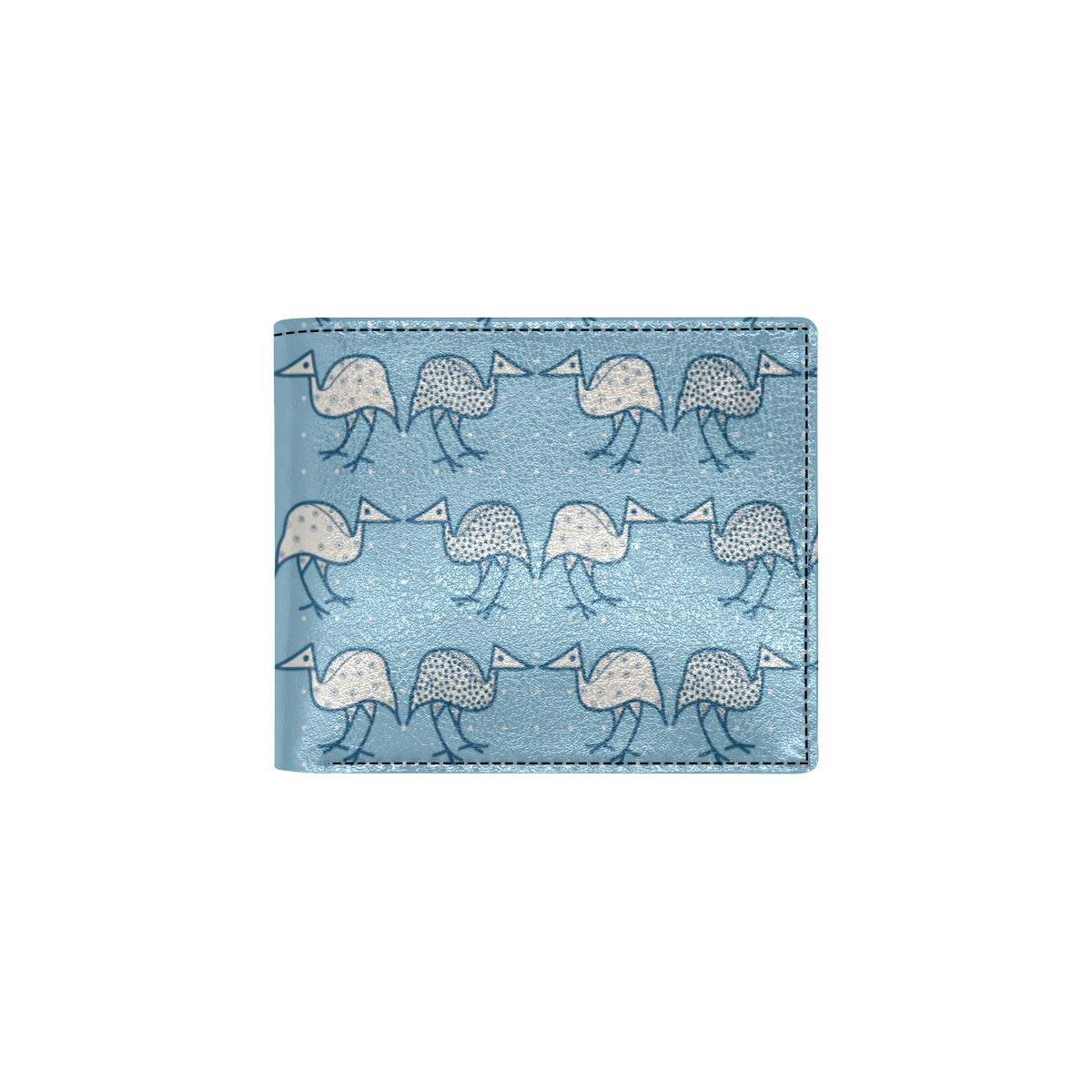 Emu Pattern Print Design 01 Men's ID Card Wallet