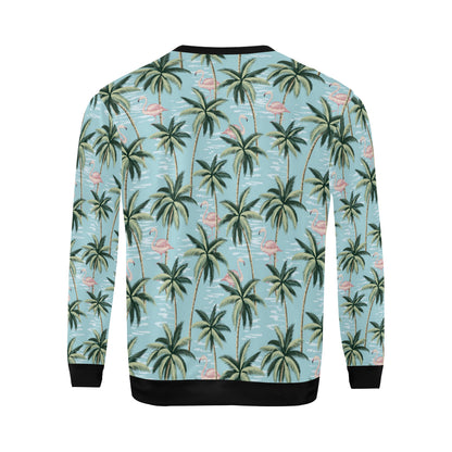 Palm Tree Pattern Print Design PT05 Men Long Sleeve Sweatshirt