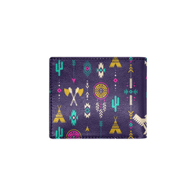 Native American Eagle Indian Pattern Men's ID Card Wallet