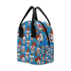 Sugar Skull Rose Pattern Insulated Lunch Bag