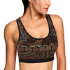 African Pattern Print Design 07 Sports Bra