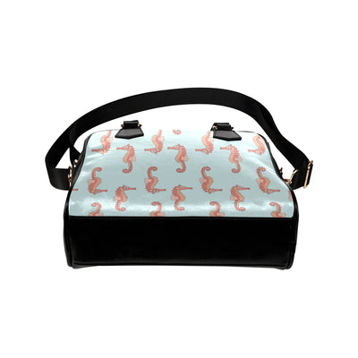 SeaHorse Pattern Print Design 01 Shoulder Handbag