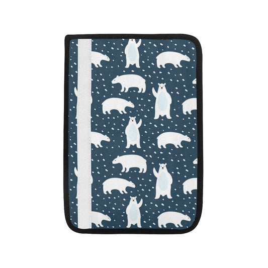 Polar Bear Pattern Print Design A02 Car Seat Belt Cover