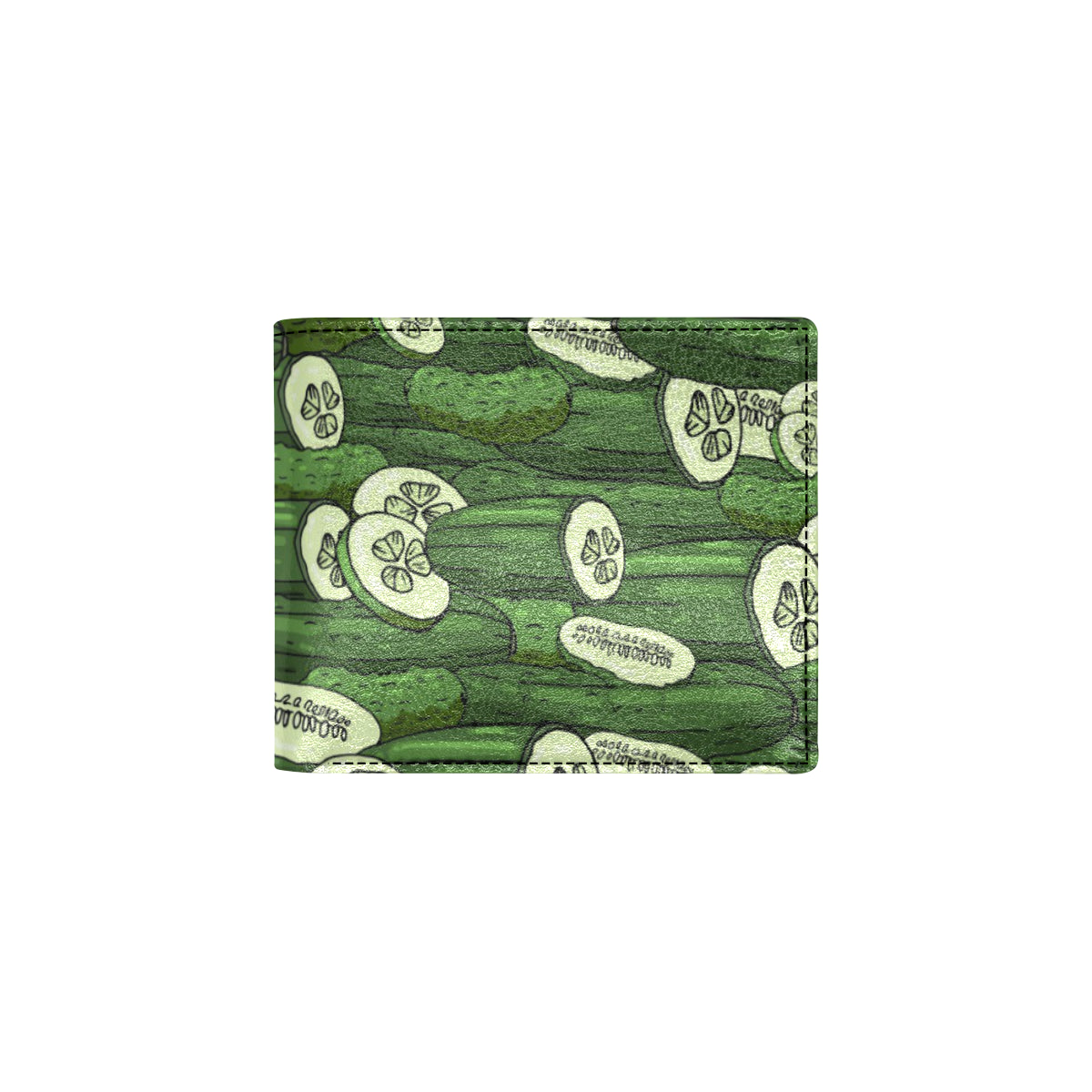 Cucumber Pattern Print Design CC01 Men's ID Card Wallet