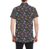 Butterfly Pattern Print Design 013 Men's Short Sleeve Button Up Shirt