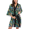 Cactus Pattern Print Design 05 Women's Short Kimono