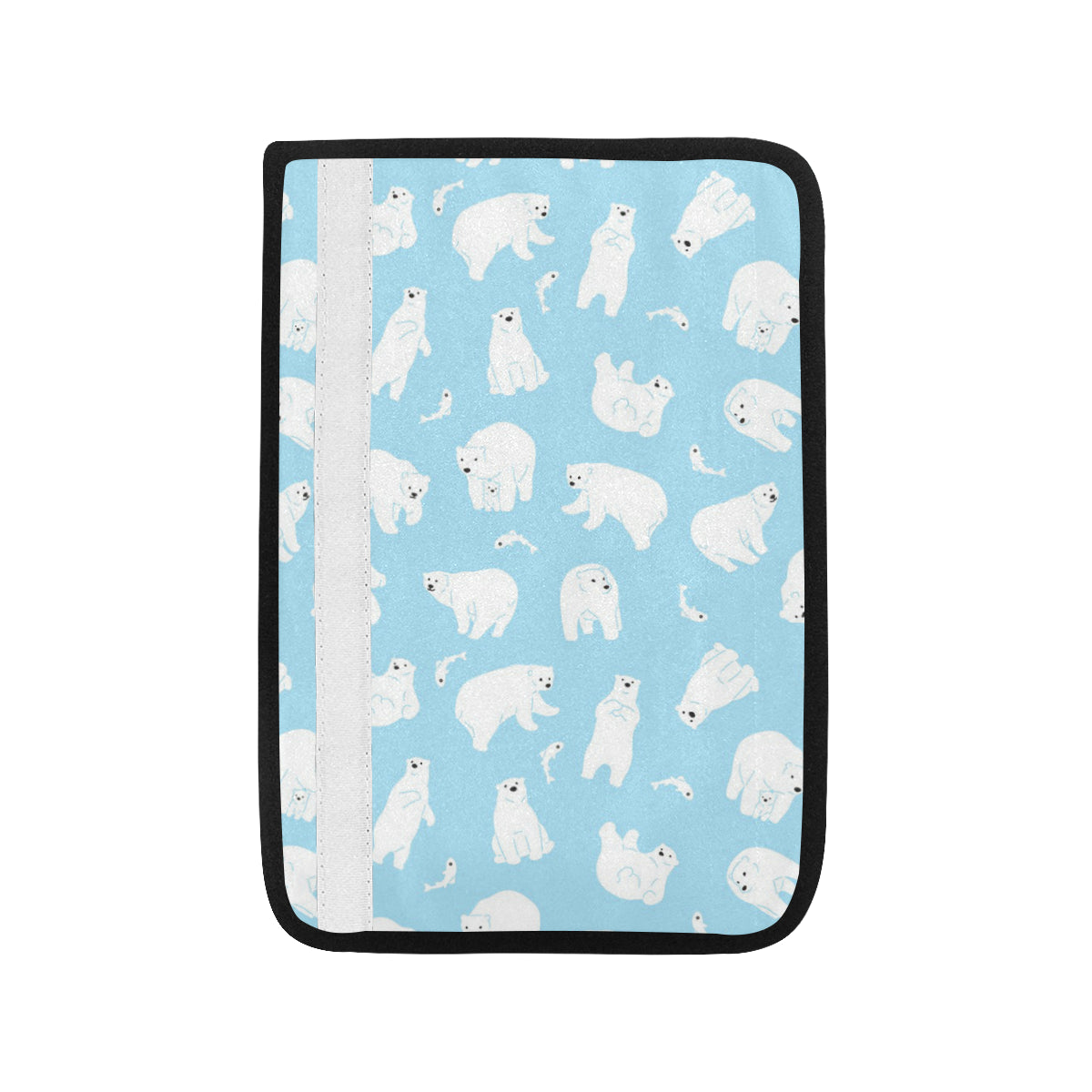 Polar Bear Pattern Print Design PB01 Car Seat Belt Cover