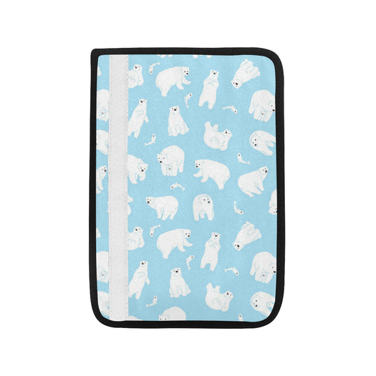 Polar Bear Pattern Print Design PB01 Car Seat Belt Cover