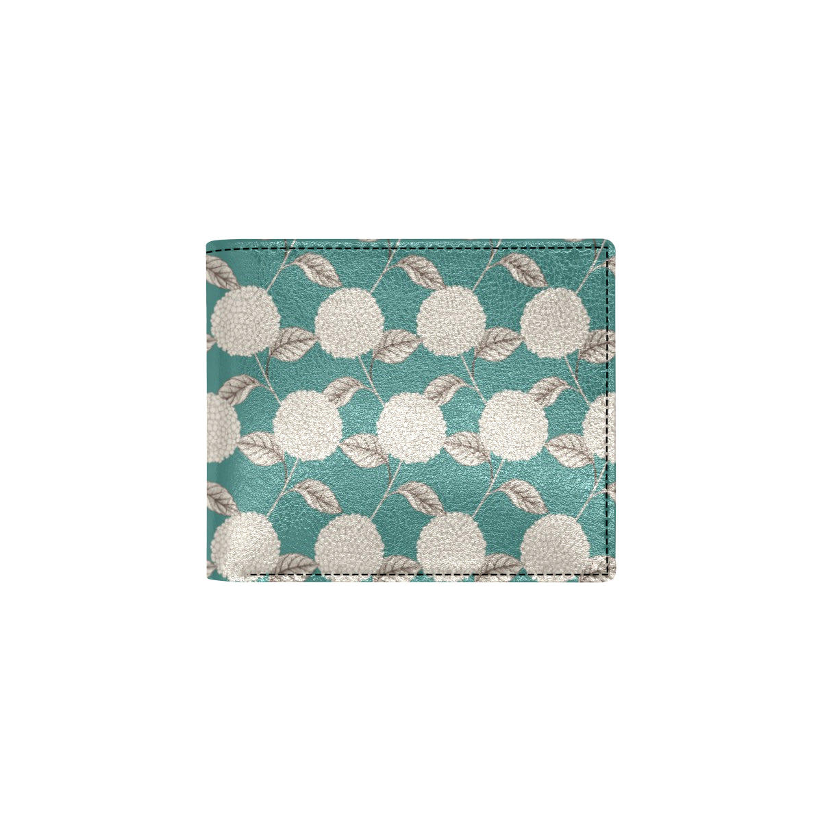 Hydrangea Pattern Print Design HD03 Men's ID Card Wallet
