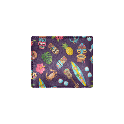 Hawaiian Themed Pattern Print Design H024 Men's ID Card Wallet