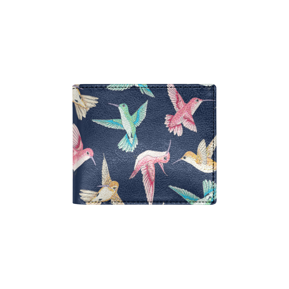 Hummingbird Cute Pattern Print Design 01 Men's ID Card Wallet