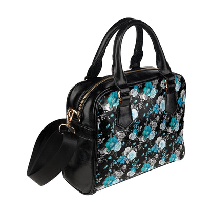 Rose Pattern Print Design A02 Shoulder Handbag