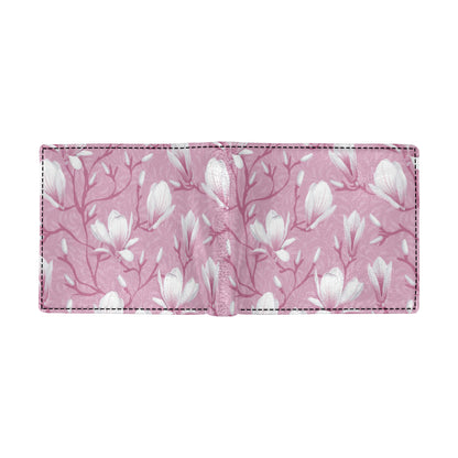 Magnolia Pattern Print Design MAG05 Men's ID Card Wallet