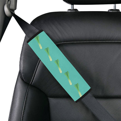Leek Pattern Print Design 01 Car Seat Belt Cover