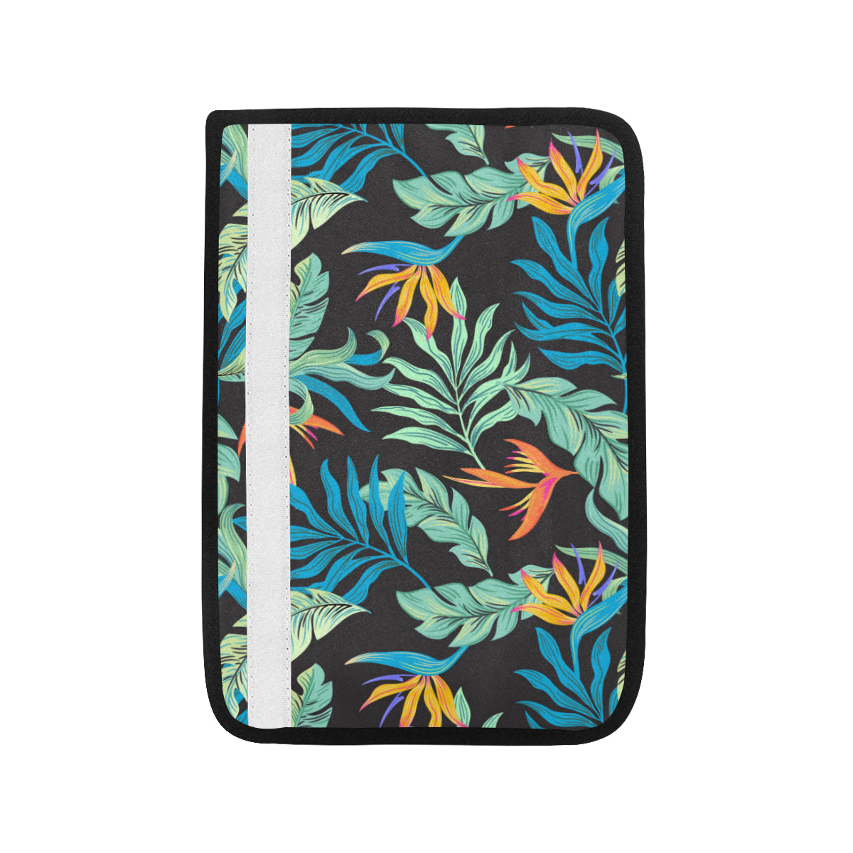 Tropical Palm Leaves Hawaiian Flower Car Seat Belt Cover