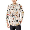 Equestrian Equipment Print Pattern Men's Long Sleeve Shirt