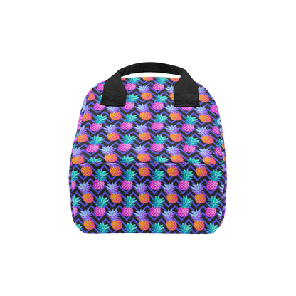 Pineapple Color Art Pattern Insulated Lunch Bag