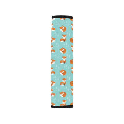 Fox Design Snow Print Pattern Car Seat Belt Cover