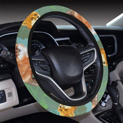 Fox Autumn leaves Themed Steering Wheel Cover with Elastic Edge