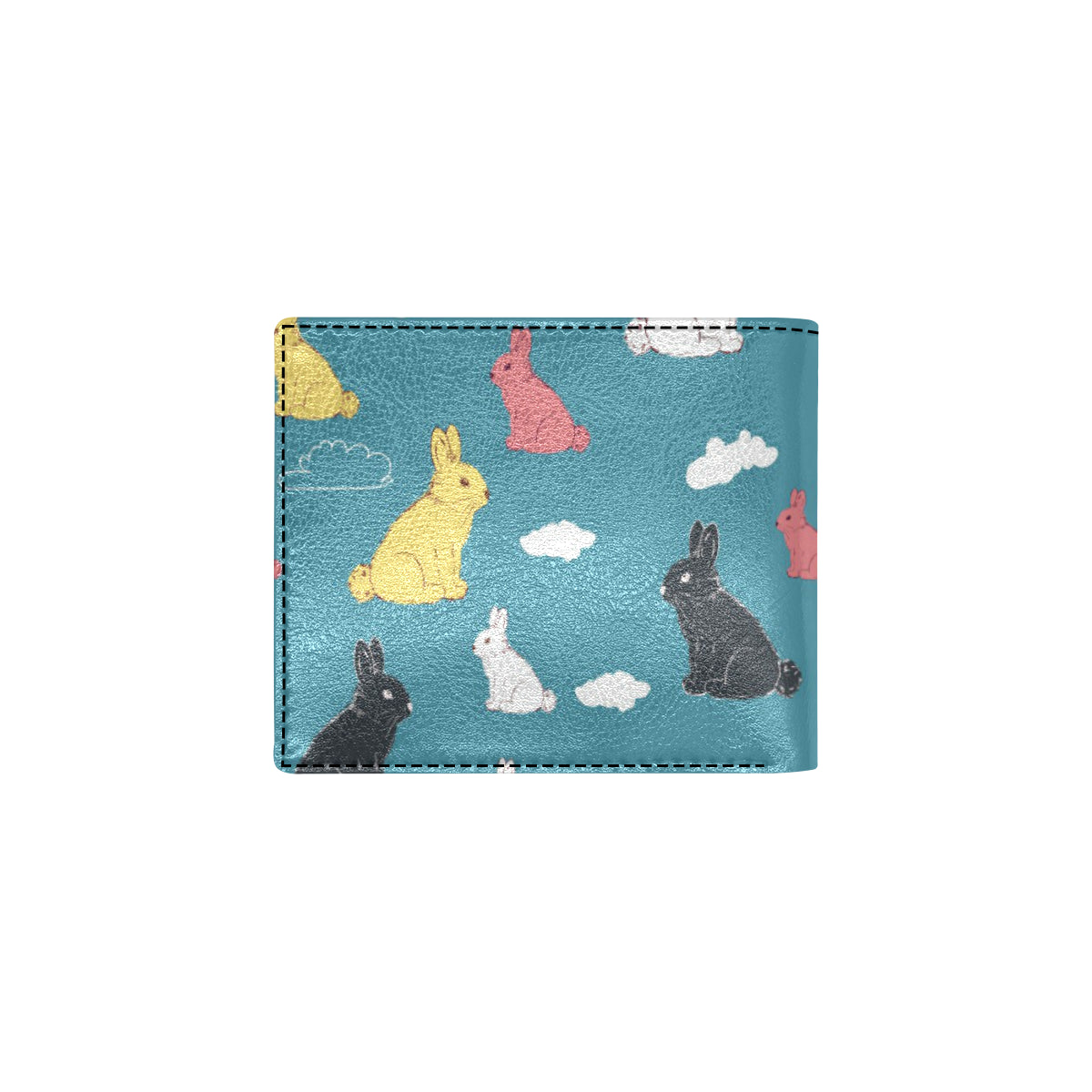 Rabbit Pattern Print Design RB014 Men's ID Card Wallet