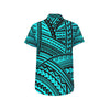 Polynesian Tribal Men's Short Sleeve Button Up Shirt