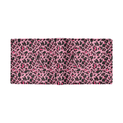 Cheetah Pink Pattern Print Design 01 Men's ID Card Wallet