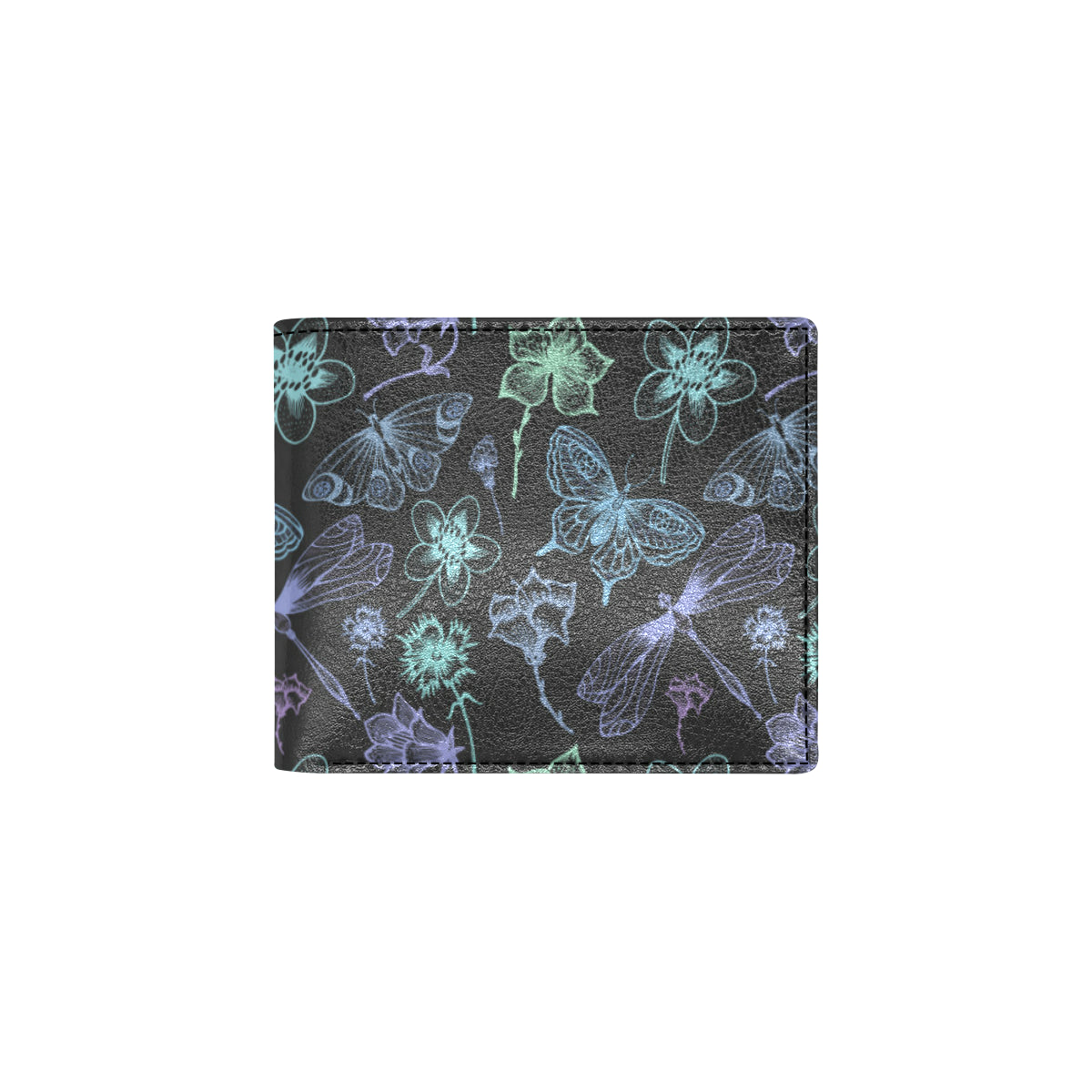Butterfly Dragonfly Men's ID Card Wallet
