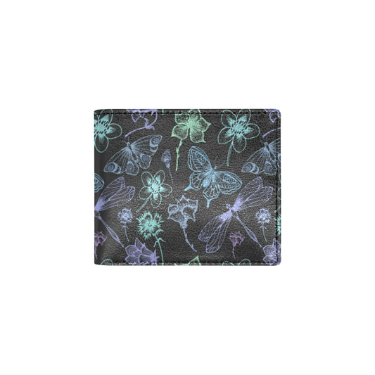 Butterfly Dragonfly Men's ID Card Wallet