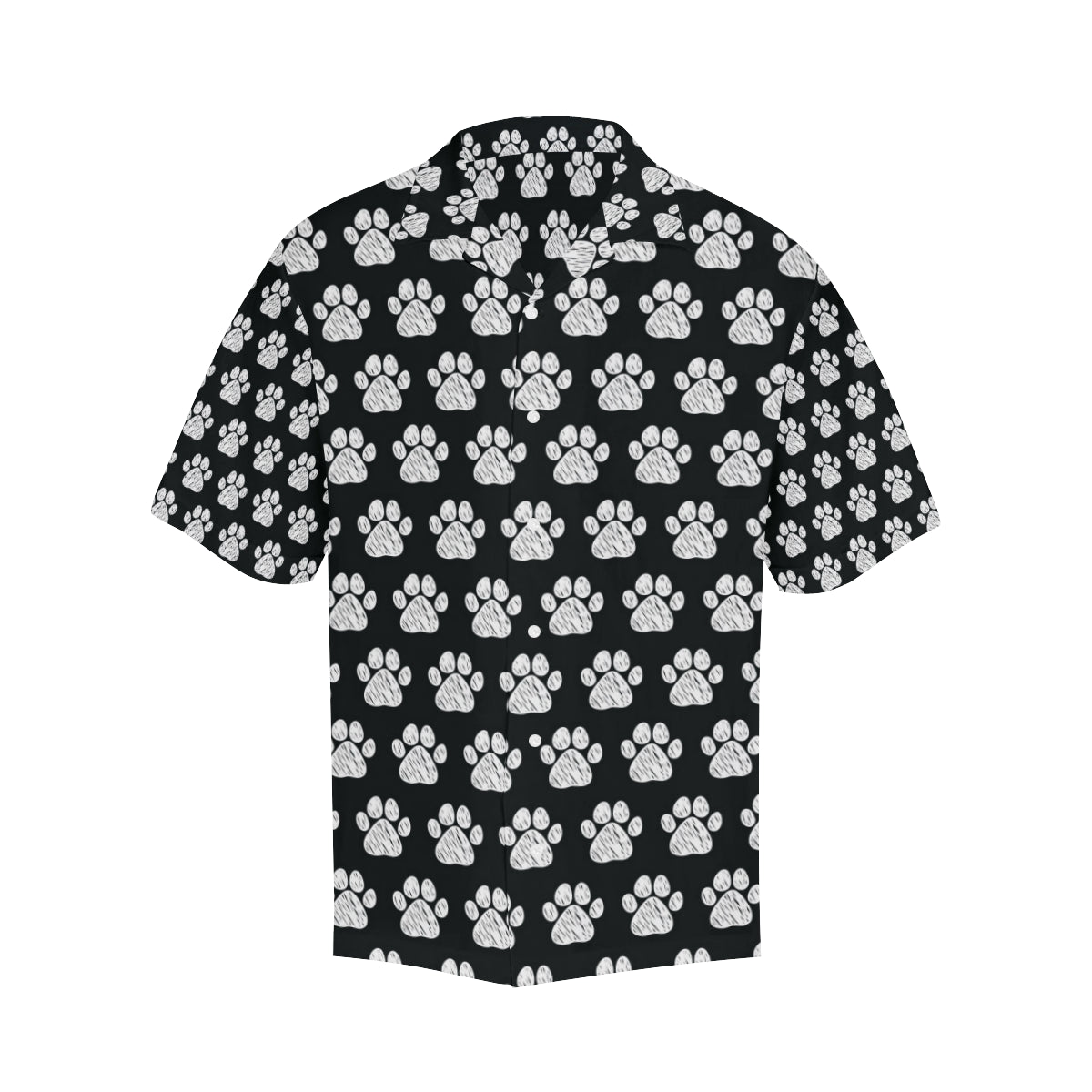 Paw Pattern Print Design A02 Men's Hawaiian Shirt