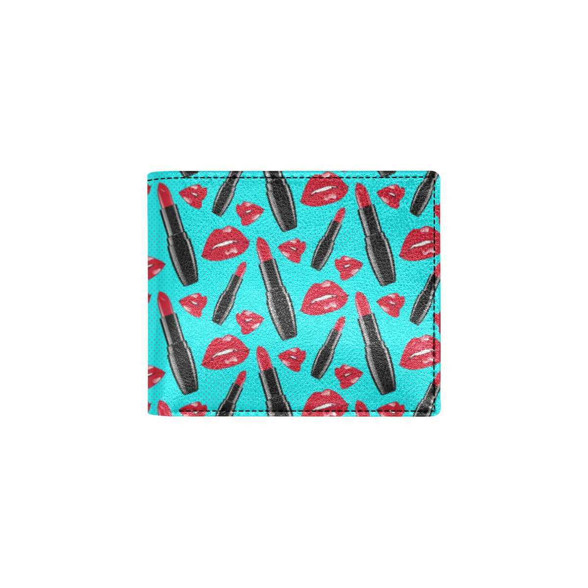 Lipstick Pattern Print Design LT02 Men's ID Card Wallet
