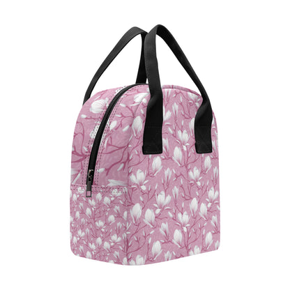 Magnolia Pattern Print Design MAG05 Insulated Lunch Bag