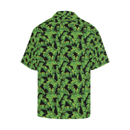 Banana Leaf Pattern Print Design 03 Men's Hawaiian Shirt