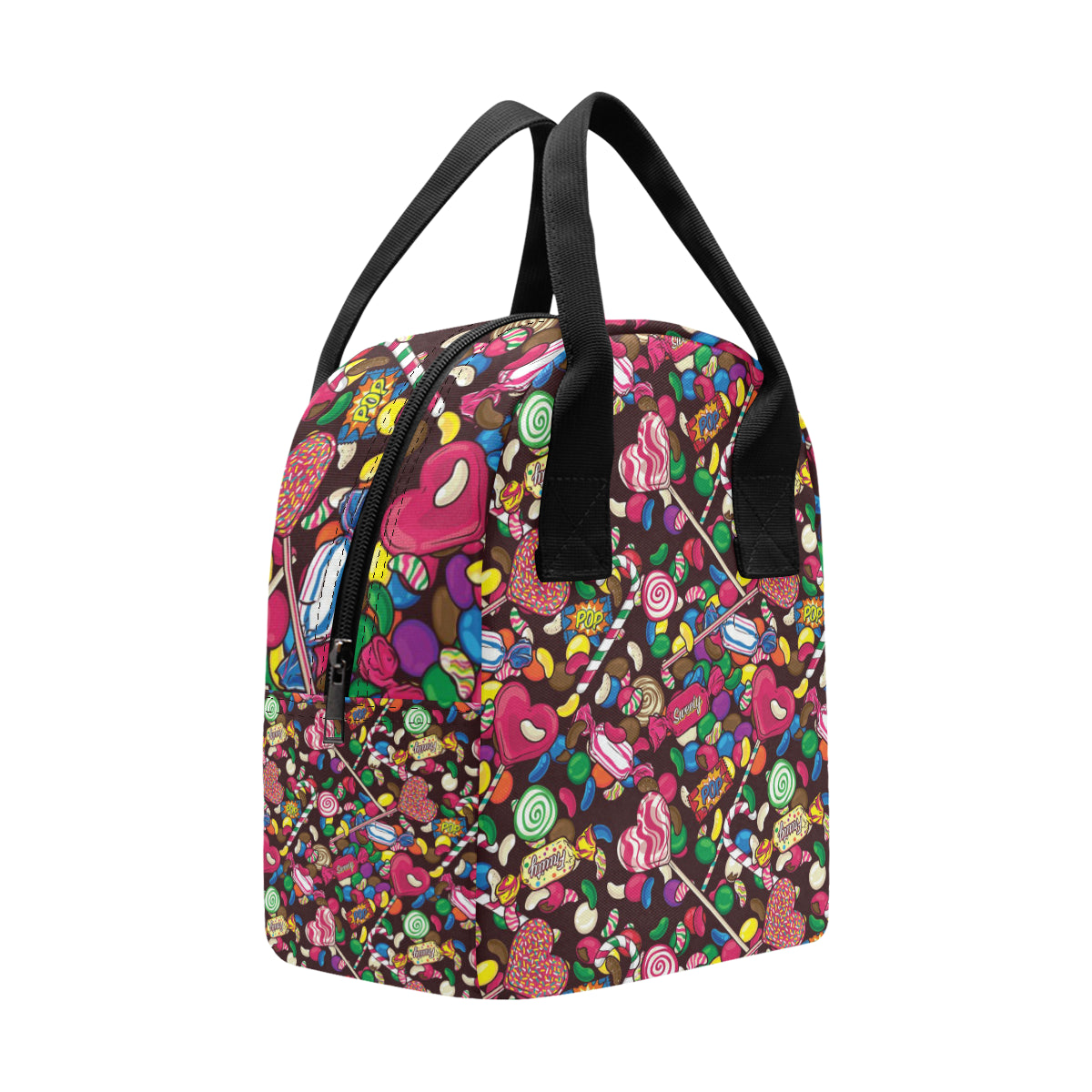 Candy Pattern Print Design CA02 Insulated Lunch Bag