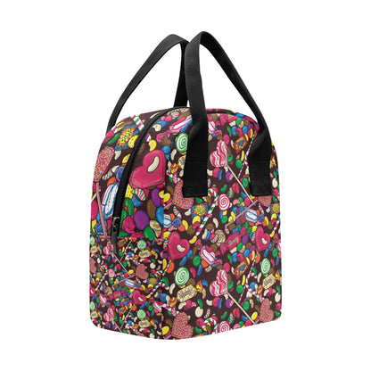 Candy Pattern Print Design CA02 Insulated Lunch Bag