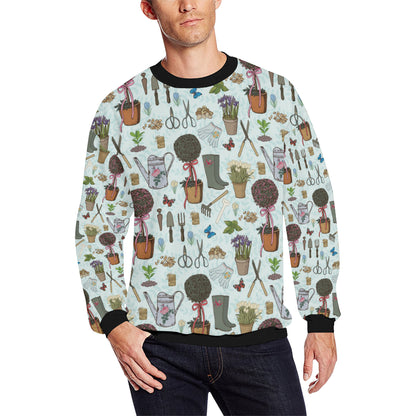 Gardening Pattern Print Design G01 Men Long Sleeve Sweatshirt