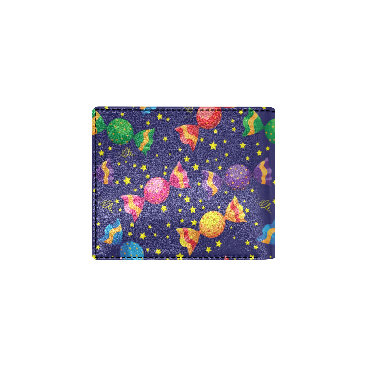 Candy Pattern Print Design CA06 Men's ID Card Wallet