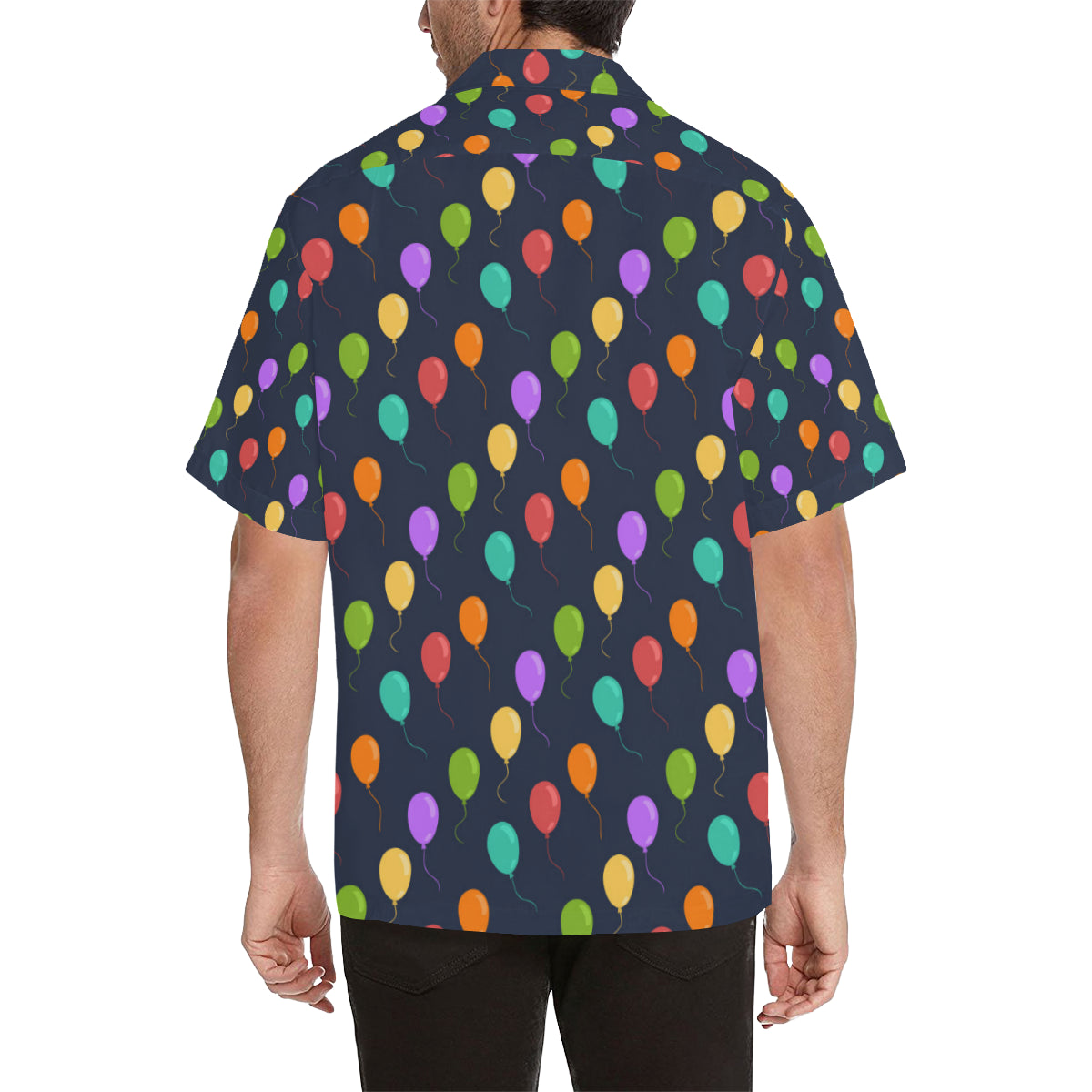 Ballon Colorful Pattern Print Design 03 Men's Hawaiian Shirt