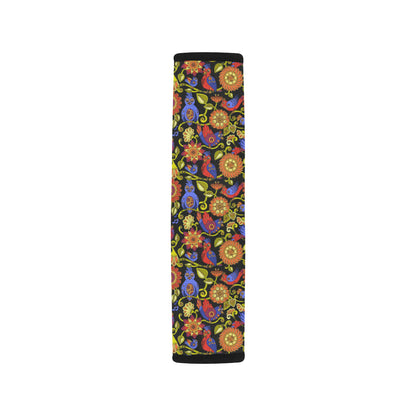 Steampunk Bird Design Themed Print Car Seat Belt Cover