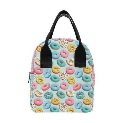 Donut Pattern Print Design DN05 Insulated Lunch Bag
