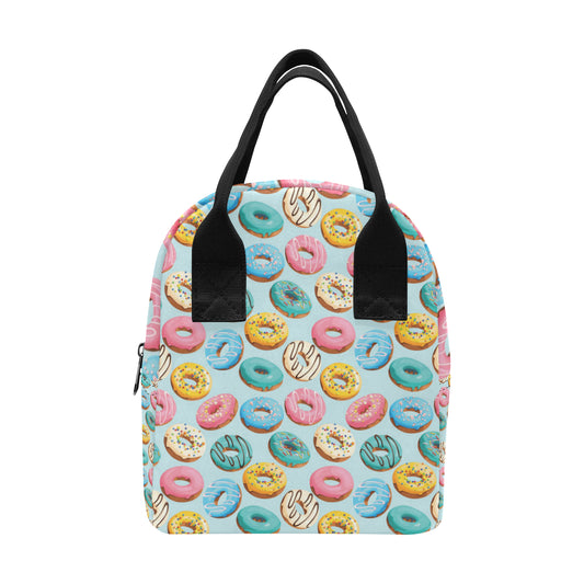 Donut Pattern Print Design DN05 Insulated Lunch Bag