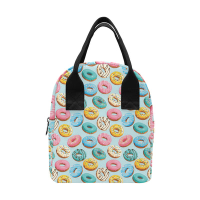 Donut Pattern Print Design DN05 Insulated Lunch Bag