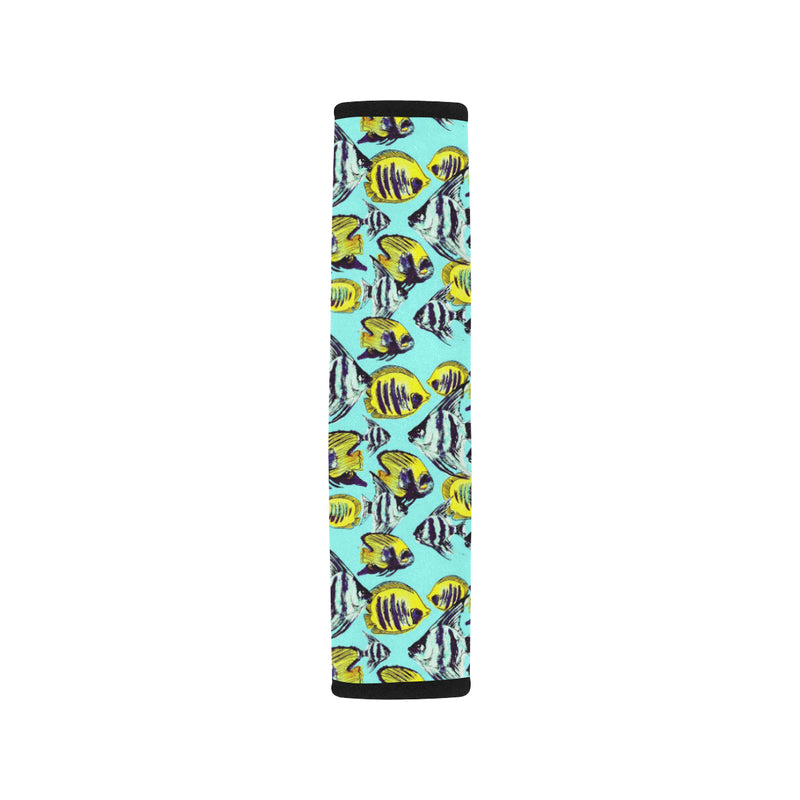 Angelfish Pattern Print Design 02 Car Seat Belt Cover