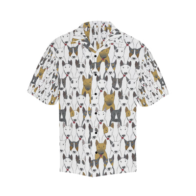 Bull Terriers Pattern Print Design 03 Men's Hawaiian Shirt