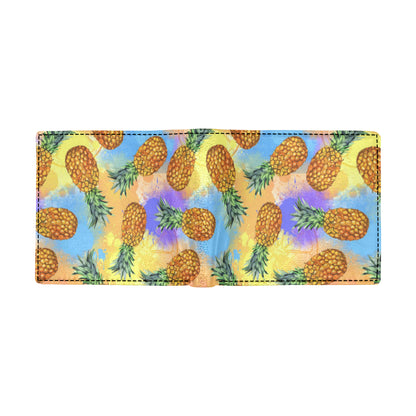 Pineapple Pattern Print Design PP09 Men's ID Card Wallet