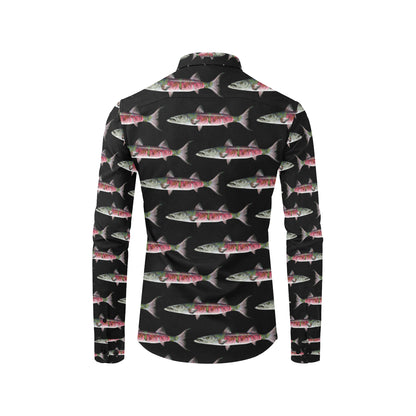 Barracuda Pattern Print Design 02 Men's Long Sleeve Shirt